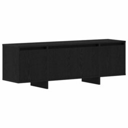 Berkfield Black Oak Tv Cabinet - 120X30X40.5 Cm - Engineered Wood - thumbnail 2