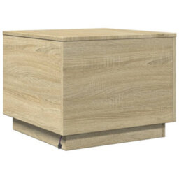 Berkfield Coffee Table With Led Lights Sonoma Oak 50X50X40 Cm - thumbnail 9