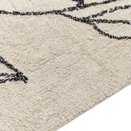 Beliani Rug Sazli Beige 160 X 230 Cm Cotton - thumbnail 1