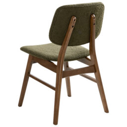 Beliani Set Of 2 Dining Chairs Elaine Boucle Dark Brown/ Green - thumbnail 7