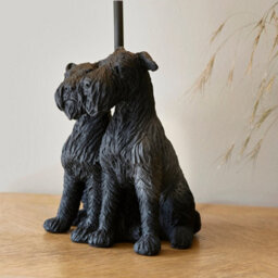 Luminosa Lighting Luminosa Westie Base & Shade Table Lamp Matt Black & Natural Linen - thumbnail 5