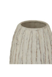 Lorenza Large Fin Vase, Modern Geometric Ceramic Art - thumbnail 2