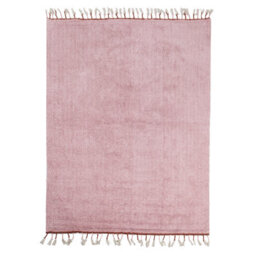 Beliani Kids Rug Caparli Pink 140 X 200 Cm Cotton - thumbnail 1