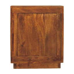 Artisan Furniture Solid Wood Curved Ribbed Bedside With Drawer And Shelves - thumbnail 7