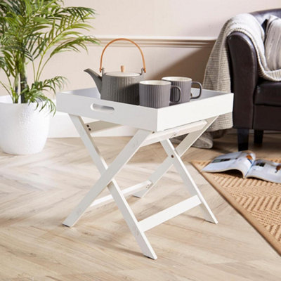 Home Source Alpine Butlers Side Table White - image 1