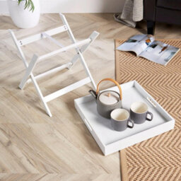 Home Source Alpine Butlers Side Table White - thumbnail 4