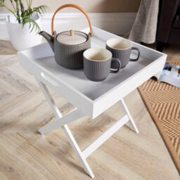 Home Source Alpine Butlers Side Table White - thumbnail 5