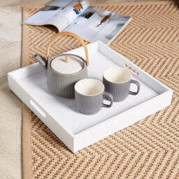 Home Source Alpine Butlers Side Table White - thumbnail 3