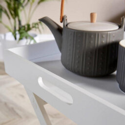 Home Source Alpine Butlers Side Table White - thumbnail 6