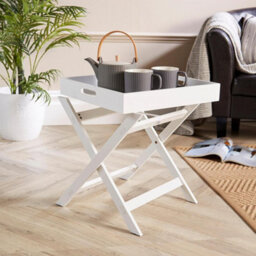 Home Source Alpine Butlers Side Table White - thumbnail 2