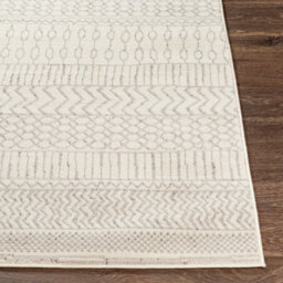 Livabliss Pisa-Geometric Grey Off-White Charcoal Living Dining Bedroom Rug 200 X 275 Cm Easy Care, Non Shedding - thumbnail 5