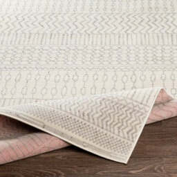 Livabliss Pisa-Geometric Grey Off-White Charcoal Living Dining Bedroom Rug 200 X 275 Cm Easy Care, Non Shedding - thumbnail 4