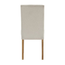 Hallowood Furniture Waverly Oak Small Extending Table With 4 Upholstered Beige Chair With Oak Legs - thumbnail 9