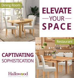 Hallowood Furniture Waverly Oak Small Extending Table With 4 Upholstered Beige Chair With Oak Legs - thumbnail 6