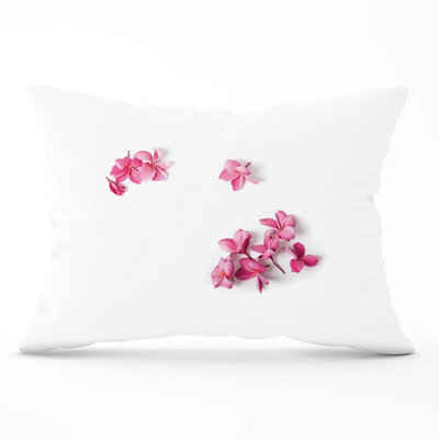 Warren Reed Designer Pink Frangipani Flowers Cushions 33Cm X 48Cm