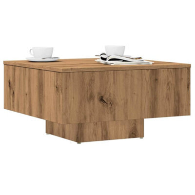 Berkfield Coffee Table Artisan Oak 60X60X31.5 Cm Engineered Wood - image 1