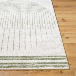 Livabliss Fossay Shaggy-Washable Beige Brown Green Grey Global High Pile Living Bedroom Rug 160 X 213 Cm Easy Care, Non Shedding - thumbnail 5