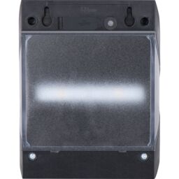 Luceco Prysm Non-Adjustable Black Battery & Solar-Powered Led 3W Pir With Motion Sensor Square Outdoor Wall Light - thumbnail 3