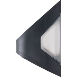 Luceco Prysm Non-Adjustable Black Battery & Solar-Powered Led 3W Pir With Motion Sensor Square Outdoor Wall Light - thumbnail 2