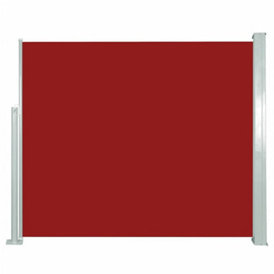 Walplus Retractable Side Awning Garden Sun Shade Canopy Gazebo For Back Door, Porch, Patio 120 X 300 Cm Red - image 1