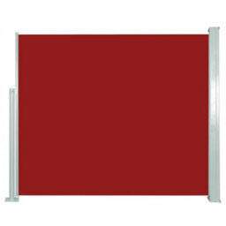 Walplus Retractable Side Awning Garden Sun Shade Canopy Gazebo For Back Door, Porch, Patio 120 X 300 Cm Red - thumbnail 1