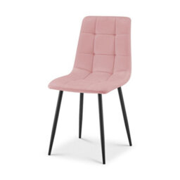 Bravich Zurich Velvet Embossed Dining Chair - Pink, Set Of 4 - thumbnail 8
