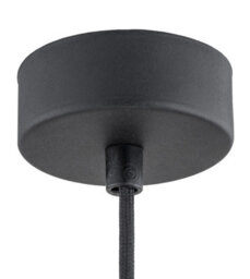 Luminosa Lighting Luminosa Beverly Dome Pendant Ceiling Light Blue Matt, Chrome Elements - thumbnail 5