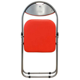 Harbour Housewares Padded Folding Chairs - Red/silver - Pack Of 6 - thumbnail 4