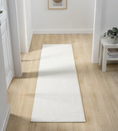 Avior Washable Plain Living Room Area Rug - Loop Pile Pebble Design Cream 120Cm X 170Cm - thumbnail 6