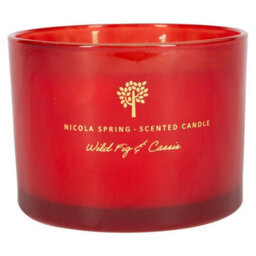Nicola Spring Wild Fig & Cassis Scented Candle - 350G 38H Natural Double Wick Soy Wax Aromatherapy Candle Home Fragrance - thumbnail 1