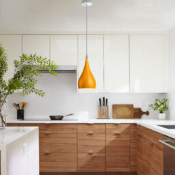 Ledsone Modern Teardrop Hanging Ceiling Light Red Pendant Lamp, Eyeball Design Modern Light Shades E27 Uk Lamp Fixture Yellow - thumbnail 3