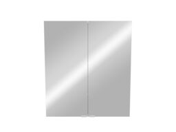 GoodHome Imandra Tall Matt Mirror Effect Double Bathroom Cabinet Mirrored (H)900mm (W)800mm - thumbnail 2