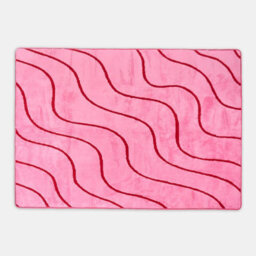 Ohs Tufted Contour Rug Soft Floor Carpet Non Slip Area Mat, Pink/red - 120 X 170Cm - thumbnail 3