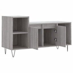 Berkfield Tv Cabinet Grey Sonoma 100X35X55 Cm Engineered Wood - thumbnail 6