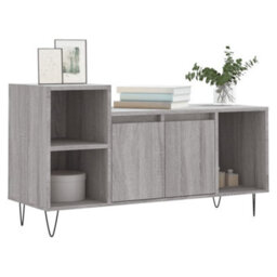 Berkfield Tv Cabinet Grey Sonoma 100X35X55 Cm Engineered Wood - thumbnail 3