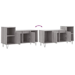 Berkfield Tv Cabinet Grey Sonoma 100X35X55 Cm Engineered Wood - thumbnail 9