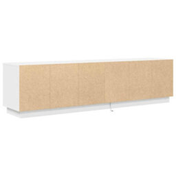Berkfield Tv Cabinet With Led Lights White 193.5X41X50 Cm - thumbnail 9