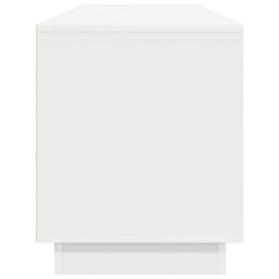 Berkfield Tv Cabinet With Led Lights White 193.5X41X50 Cm - thumbnail 8