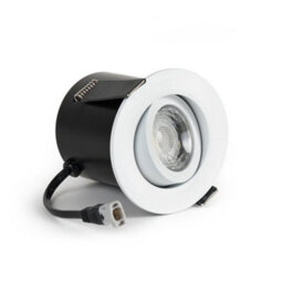 White 6W Led Downlight - 3K Warm White - Dimmable & Tilt Ip44 - Se Home