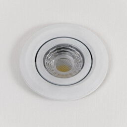 White 6W Led Downlight - 3K Warm White - Dimmable & Tilt Ip44 - Se Home - thumbnail 2