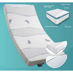 "Worcester 4Ft 6"" Double Cool Blue Memory Foam Mattress - (135Cm)" - thumbnail 5