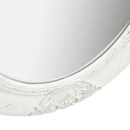 Berkfield Wall Mirror Baroque Style 50X60 Cm White - thumbnail 4