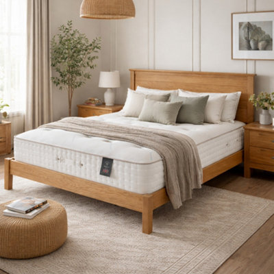 Aspire Arcticwool 7000 Pocket Dual Sided Mattress, Medium Firm Pocket Spring  With Cooling Fabric Summer Side, Wool Damask Winter Side - image 1