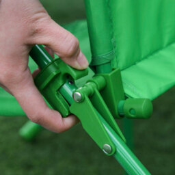 Outsunny Foldable Patio Kids Metal Picnic Table W/ Frog Umbrella Green 4-Piece - thumbnail 8