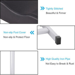Costway Pedicure Manicure Footrest Adjustable Seat Height Nail Foot Stand W/ Soft Cushion - thumbnail 9