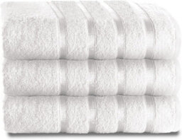 Gc Gaveno Cavailia 3 Piece Kensington Bath Sheet 80X140 White 500 Gsm Quick Dry & Water Absorbent Towel
