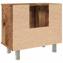 Berkfield Stylish Bathroom Cabinet Old Wood 60X32X53.5 Cm Engineered Wood - thumbnail 7