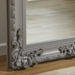 The Online Mirror Shop Leaner Mirror Grand Louis Rectangular Shape With Grey Frame- H 180Cmxw 90Cmxd 6.5Cm For Hanging In Bedroom, Hallway - thumbnail 3