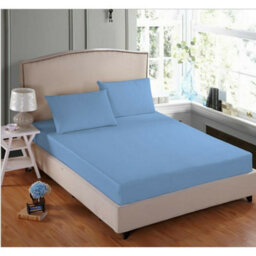 TheWhiteWater Limited Pintuck Duvet Cover Set + Matching Pillowcases With Bedsheet - 3In1 Hotel Style Bedding Set - Duck Egg - thumbnail 8