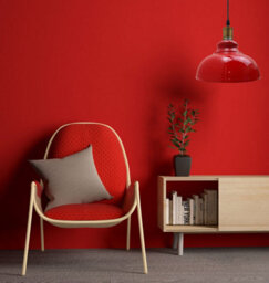 Vintage Red Metal Pendant Lamp Shades Curvy Farmhouse Ceiling Light Fixture E26 (2 Pack Diy) - thumbnail 7